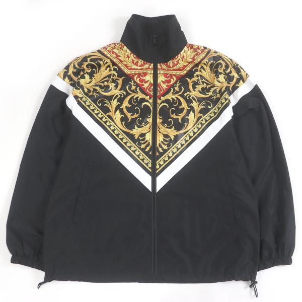 VERSACE ヴェルサーチ ジャケット ブルゾン 美品□VERSACE ヴェルサーチ A85246 バロック柄 ウィンドブレーカー