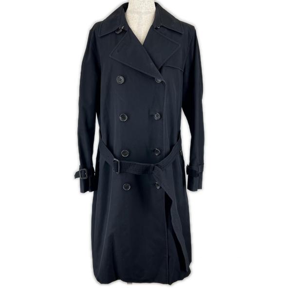 【極美品】 バーバリーロンドン ライナー付き トレンチコート ノバチェック 黒 良品△BURBERRY LONDON バーバリーロンドン 裏地ノバチェック ライナー