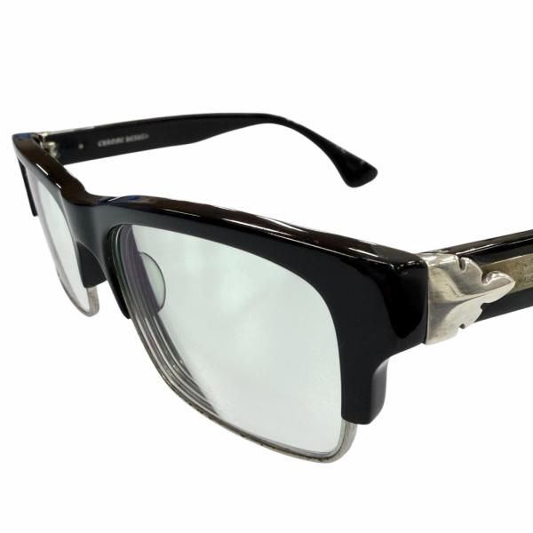 良品▼CHROME HEARTS クロムハーツ MINGUS-A 925 フレアニー カラーレンズ メガネ 眼鏡 アイウェア 54□17-145 度入り 総重量45g メンズ