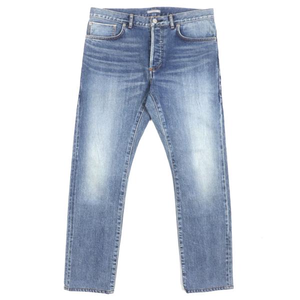 【ドンドン見直し】美品▼DIOR ディオール オム 213DS15AY988 アトリエ SLIM17 REGULAR ロゴ刺繍 レザーパッチ付 デニムパンツ 29 正規品 Dior HOMME 【ドンドン見直し】美品▽DIOR ディオール オム