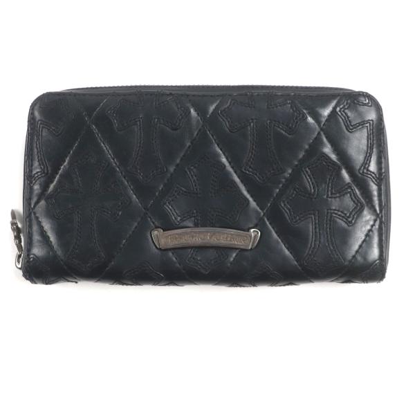 美品▽CHROME HEARTS クロムハーツ REC F ZIP QUILTED レザー SV925