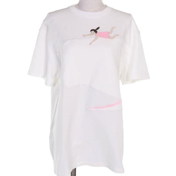 極美品▲LOEWE ロエベ 25SS S359Y22X83 Suna Fujita スナフジタ アナグラム リラックスフィット 半袖Ｔシャツ ホワイト XS 正規品 LOEWE（ロエベ） 極美品△LOEWE 25SS S359Y22X83 Suna Fujita