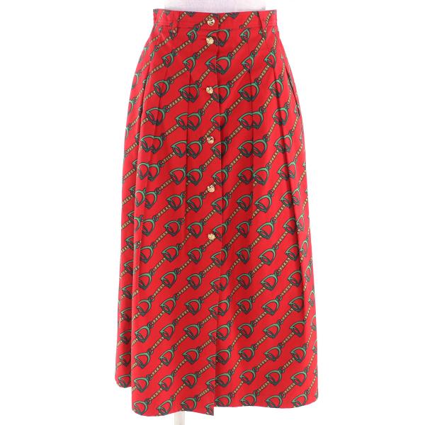 GUCCI（グッチ） 極美△GUCCI 560915 Horsebit Midi Pleated long