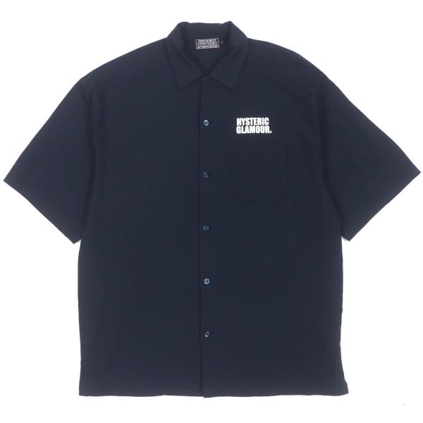 HYSTERIC GLAMOUR / 24SS/SEE NO EVIL/半袖シャツ/L/コットン/BLK/02241CH08 HYSTERIC GLAMOUR 美品▽HYSTERIC ヒステリックグラマー 24SS