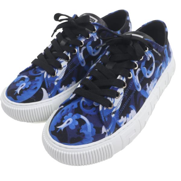 未使用品▽VERSACE ヴェルサーチ バロッコ グレカ キャンバス レース