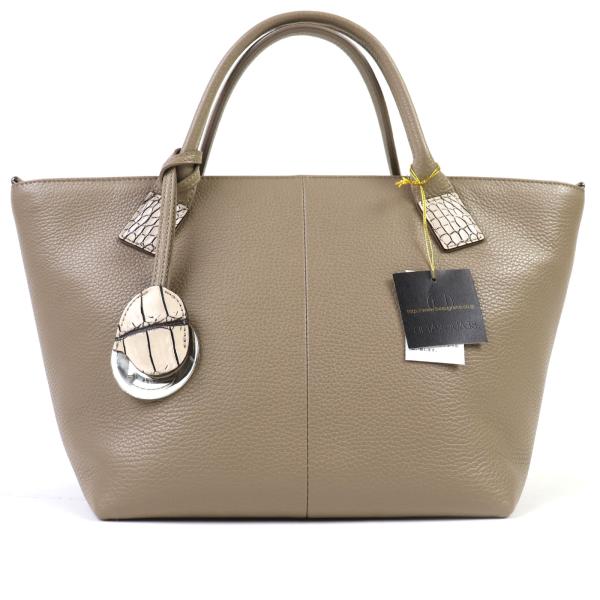 未使用品◇BEAUGRAND ボーグラン クロコ使い ロゴチャーム・キーリング