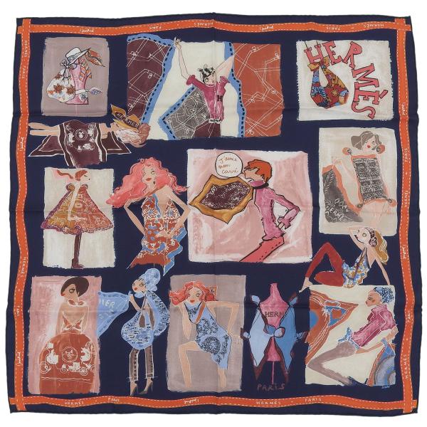 【新品タグ付き】HERMES エルメス カレ70 ガヴロッシュ【正規品・美品】 HERMES（エルメス） 未使用品△HERMES カレ70 J'aime mon Carre