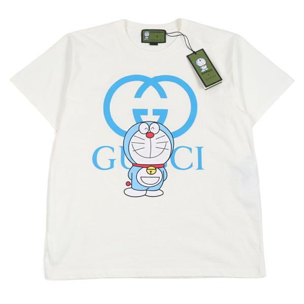 極美品○GUCCI DORAEMON グッチ ドラえもん 21SS 616036 インターロッキングG ロゴプリント クルーネック 半袖Ｔシャツ XS 正規品 メンズ 極美品○GUCCI DORAEMON グッチ ドラえもん 21SS 616036 インター