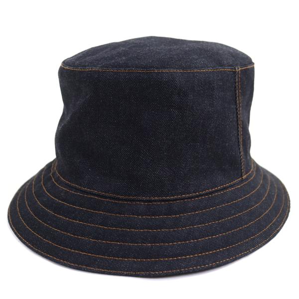 エルメス　HERMES デニム　バケハ HERMES（エルメス） 極美品▽HERMES コットン100% Hロゴ刺繍 デニム