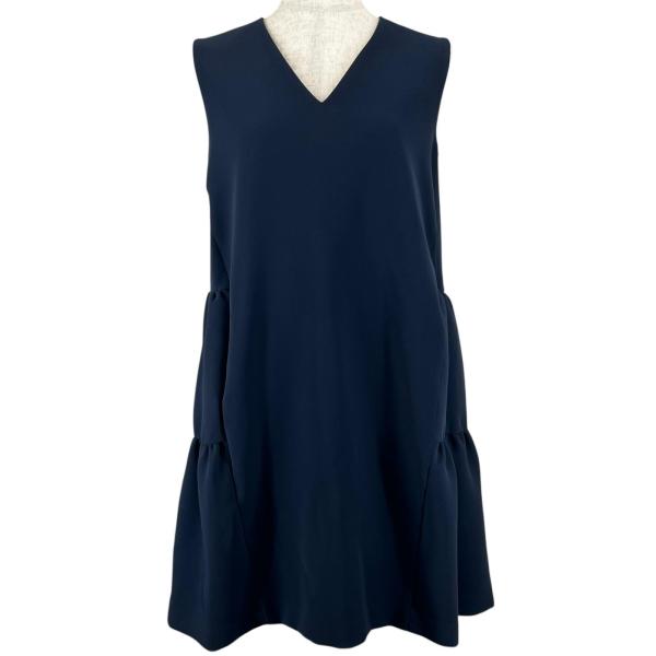 YOKOCHAN ヨーコチャン ノースリーブワンピース 極美品△YOKO CHAN ヨーコチャン YCD-619-459 Vネック フレア