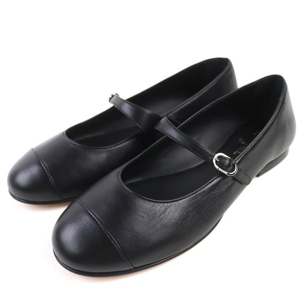 【美品】CHANEL パンプス　ココマーク　リボン　バレリーナ　パーティー　黒 CHANEL（シャネル） 未使用品△CHANEL 22P G38897 バレリーナ ココ