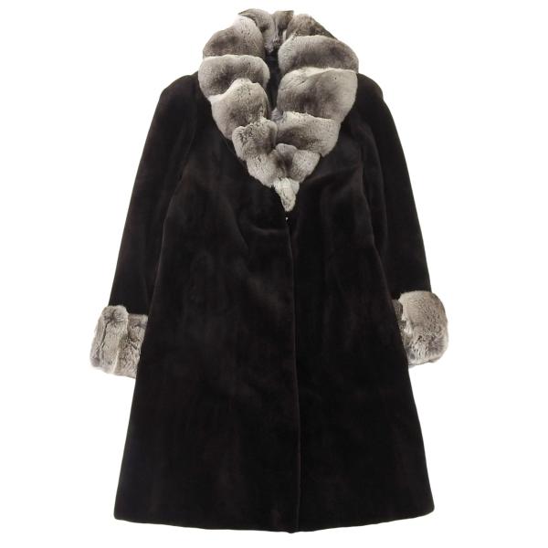 未使用品△シェアードミンク SHEARED MINK チンチラ CHINCHILLA 本毛皮