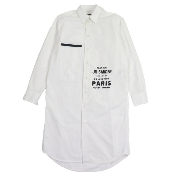 美品JIL SANDER 長袖シャツ ホワイト/ブラック JIL SANDER（ジルサンダー） トップス ロングTシャツ ロンT J02GC0107