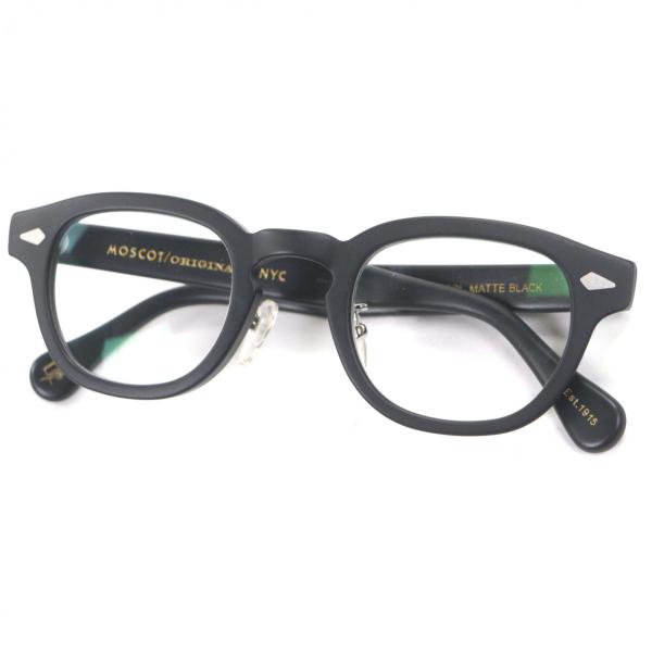 モスコット レムトッシュ マットブラック サングラス アイウェア 眼鏡 極美品▽MOSCOT モスコット LEMTOSH レムトッシュ メガネ 眼鏡 アイ