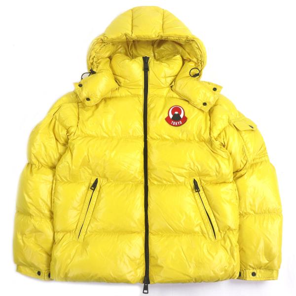 極美品□MONCLER GENIUS モンクレール ジーニアス 2021年製 ASPIN GIUBBOTTO TOKYOロゴワッペン ダウンジャケット イエロー 0 正規品 極美品□MONCLER GENIUS モンクレール ジーニアス 2021年製 ASPIN