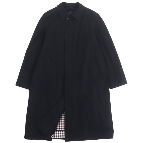 アクアスキュータム　2way　カシミヤ　シルク　中綿ブルゾン　くるみボタン アクアスキュータム 2way カシミヤ シルク 中綿ブルゾン くるみボタン