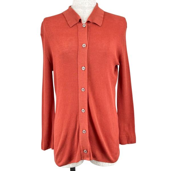 HERMES（エルメス） 美品△HERMES シルク コットン 長袖 ニットシャツ