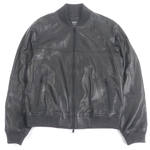 極美品 エンメティ ラムレザー ジャケット ブラック ブルゾン Mサイズ brand-td-store_00046967