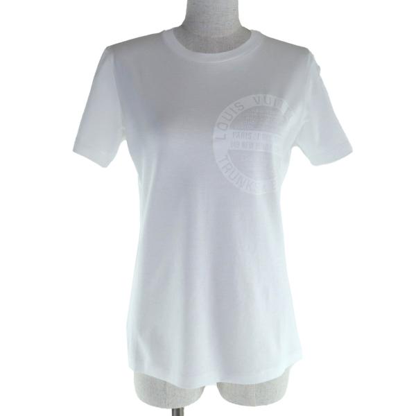【美品】ルイヴィトン ホワイト Tシャツ スタンプ コットン100% Sサイズ LOUIS VUITTON（ルイ・ヴィトン） 極美品☆LOUIS VUITTON コットン100
