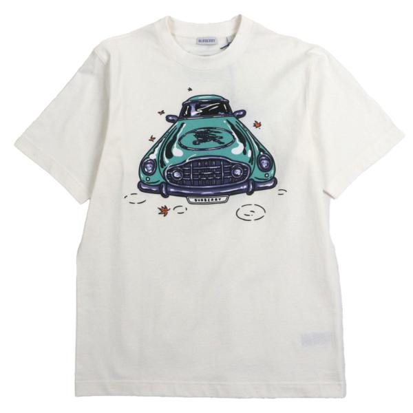未使用品▼BURBERRY バーバリー 25SS 8111997 コットン100% 車プリント クルーネック ショートスリーブ 半袖Ｔシャツ S 正規品 メンズ BURBERRY（バーバリー） 未使用品▽BURBERRY 25SS 8111997 コットン100
