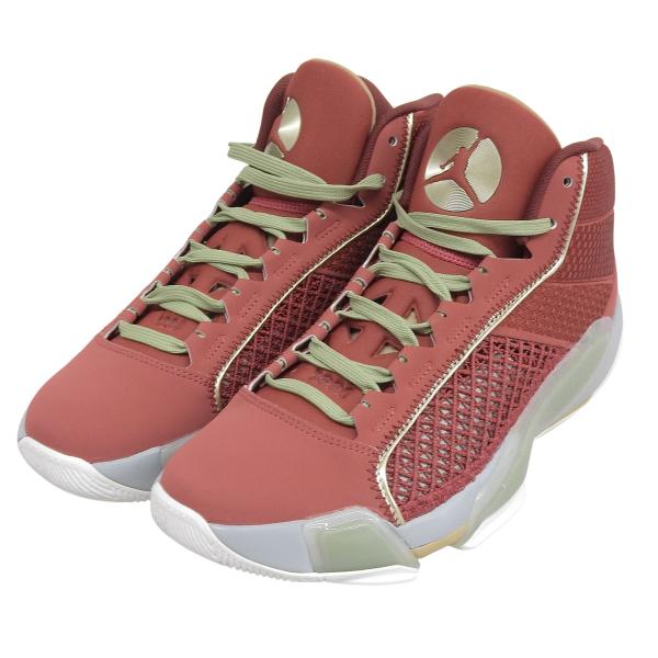 未使用品▲NIKE ナイキ FQ8896-600 AIR JORDAN 38 CHINESE NEW YEAR PF スニーカー レッド グリーン系 27.5 メンズ 定価30030円