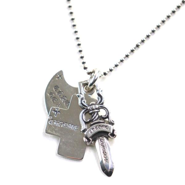 美品▽クロムハーツ スリートリンケッツ 925 ダガー セメタリークロス