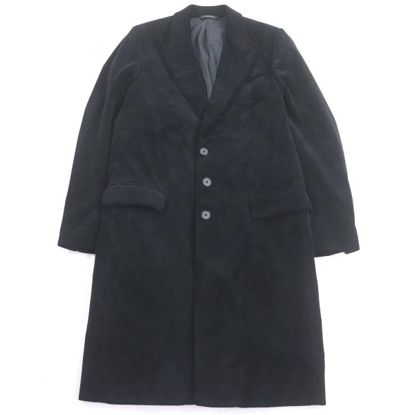 美品□DOLCE&GABBANA ドルチェ＆ガッバーナ 黒タグ ベロア 裏シルク100