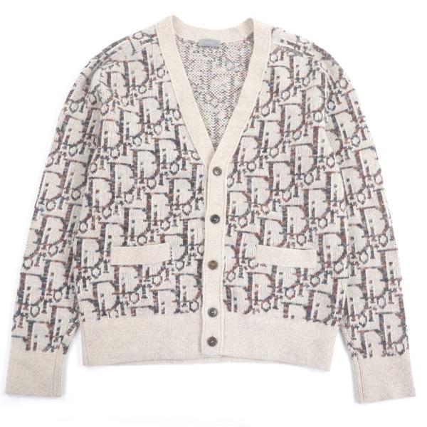 Dior Homme/ディオールオム 定番Bee刺繍カーディガン グレー XS Dior Homme/ディオールオム 定番Bee刺繍カーディガン グレー XS Dior