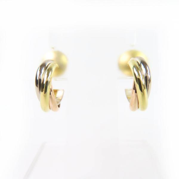 Cartier（カルティエ） 極美品☆Cartier IQ8537 トリニティ ピアス 750