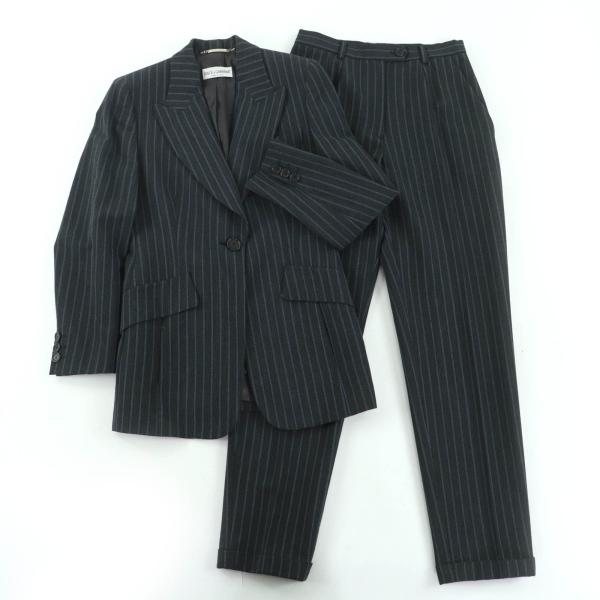 美品☆DOLCE&GABBANA ドルチェ＆ガッバーナ ウール ストライプ柄