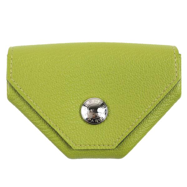 極美品△HERMES エルメス ルヴァンキャトル ル24 シェーブル ヴェールアニス(アニスグリーン) セリエボタン ケース □K刻印 箱付き HERMES（エルメス） 極美品△HERMES ルヴァンキャトル ル24 シェーブル