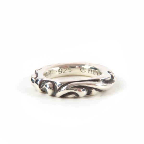 Chrome Hearts スクロールバンドリング 10号シルバー925値下相談 極美品☆CHROME HEARTS クロムハーツ SCROLL BAND RING スクロール