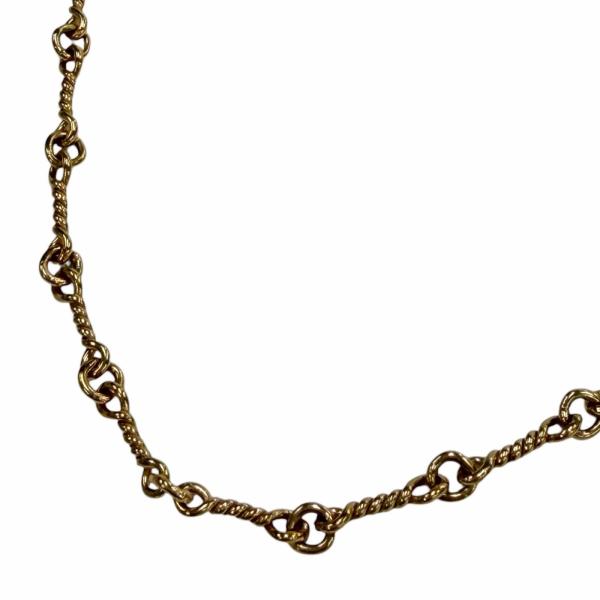 美品▽CHROME HEARTS クロムハーツ 22K ツイストチェーン 16インチ