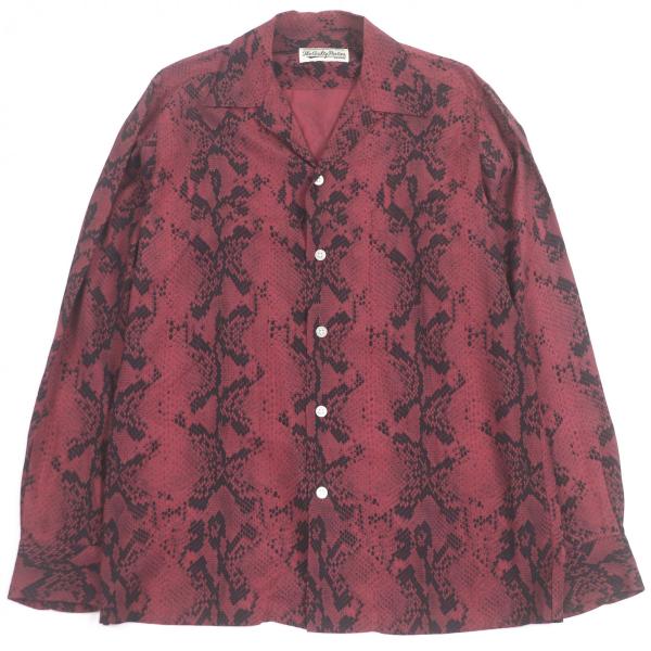 美品　25SS wacko maria 刺繍ロゴ　長袖オープンカラーシャツ brand-td-store_00049726