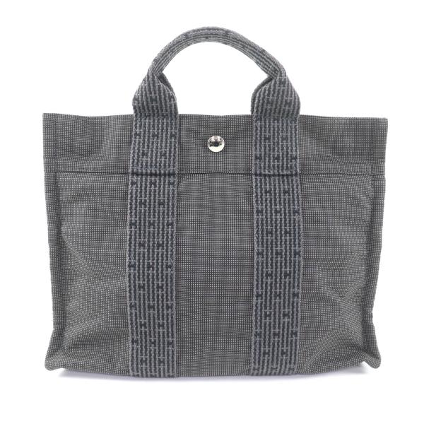 エルメス★ポーチPM★エールライン★キャンパス★グレー★シルバー エルメス☆ポーチPM☆エールライン☆キャンパス☆グレー☆シルバー