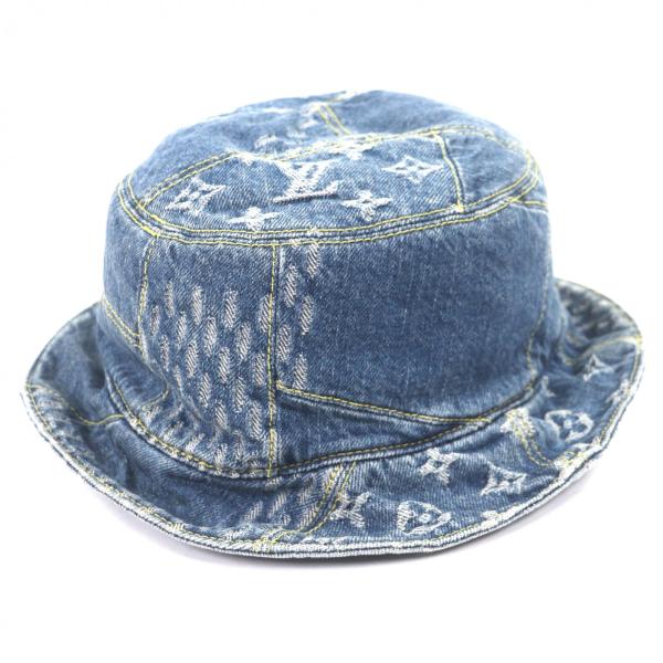 美品▽ルイヴィトン ニゴー MP2733 ボネ ダミエ ジャイアント ウェーブ