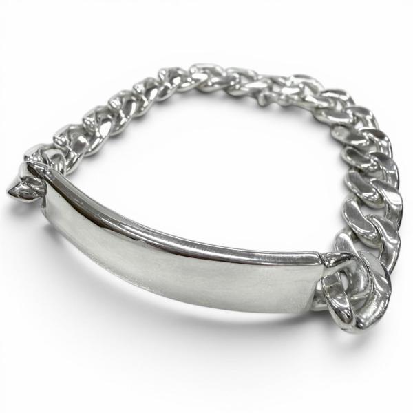 美品▼TIFFANY&Co. ティファニー ヴィンテージ 925 喜平 チェーン ID ブレスレット シルバー イタリア製 重量40.1g メンズ アクセサリー TIFFANY&Co.（ティファニー） 美品▽TIFFANY&Co. ヴィンテージ 925