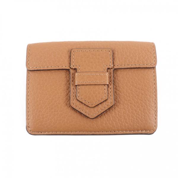 極美品★DELVAUX デルヴォー AB0561A0Y Presse Trifold Wallet レザー コンパクトウォレット 三つ折り財布 ブラウン レディース 極美品☆DELVAUX デルヴォー AB0561A0Y Presse Trifold Wallet レザー
