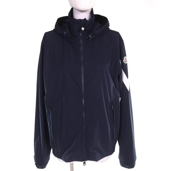 TAT モンクレール ジップパーカー ワッペン 近年モデル ネイビー MONCLER（モンクレール） 美品△MONCLER 2022年製 FETUQUE ロゴ