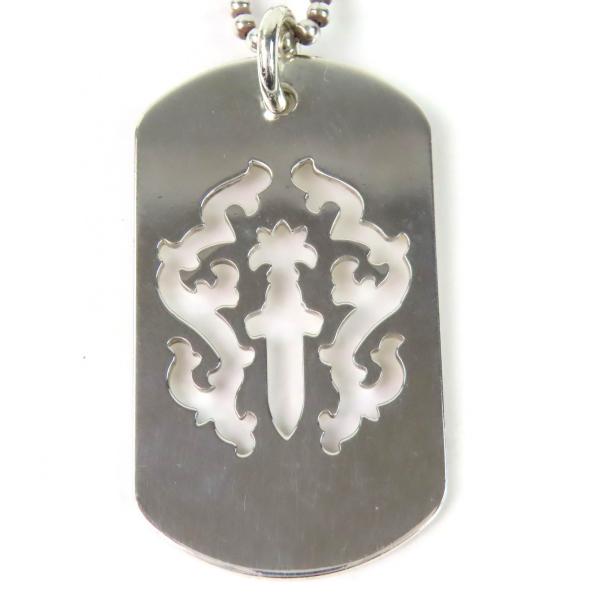 美品△CHROME HEARTS クロムハーツ 925 ヴァインダガーカットアウト