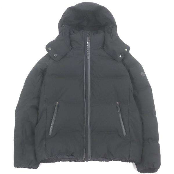 良品□DESCENTE ALLTERRAIN デサントオルテライン 水沢ダウン DAMSGK31U フーデッド ダウンジャケット ブラック M 日本製 正規品 メンズ 良品□DESCENTE ALLTERRAIN デサントオルテライン 水沢ダウン