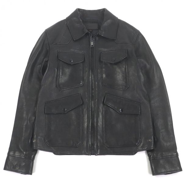 新品未使用！コーチ［ライダース］ダブル　ジップ　レザー　羊革　サイズS COACH（コーチ） 美品□COACH 羊革 ダブルジップ 中綿入り シングル