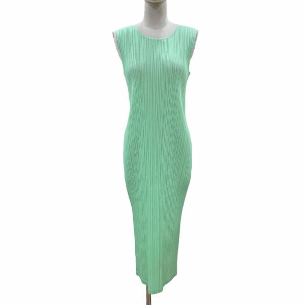 美品　プリーツプリーズ　クロップド丈　カッティング　ホワイト　サイズ2 極美品◇PLEATS PLEASE プリーツプリーズ イッセイミヤケ 25SS