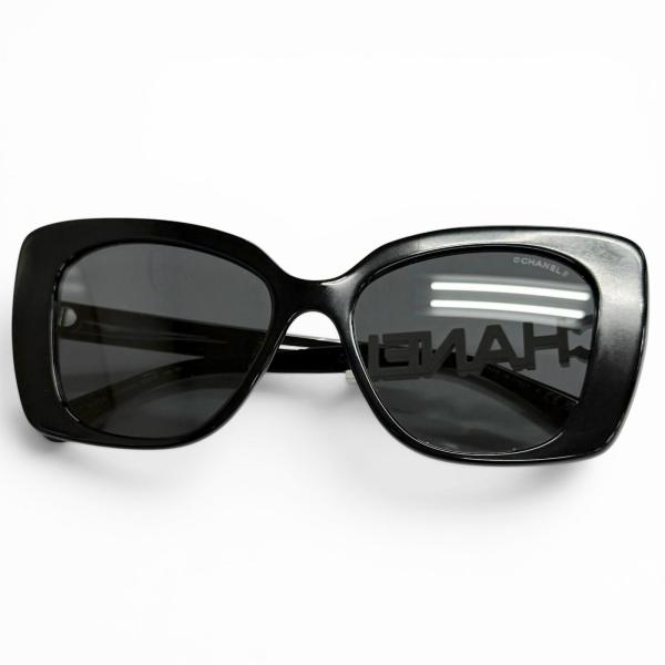 ★CHANELシャネル★ココマーク プレート★サングラス★ CHANEL（シャネル） 良品△CHANEL 5422-B ココマーク ロゴ ライン