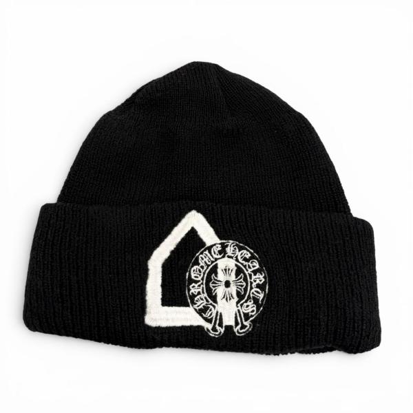 Chrome Hearts 黒 ニット帽 OS 美品▽CHROME HEARTS Dover Street Market クロムハーツ ドーバー
