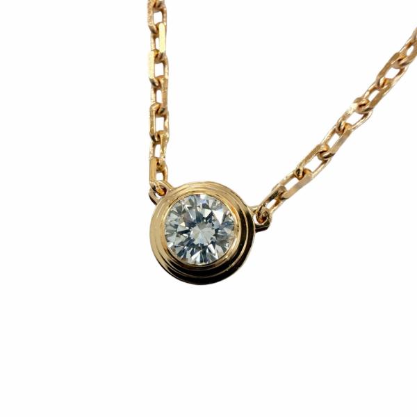 カルティエダムールペンダントブリリアントカット ダイヤモンドスモールモデル Cartier（カルティエ） 美品☆Cartier ダムール SM スモール 750（PG