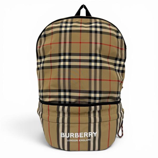 極美品✨BURBERRY バーバリー ノバチェック バックパック ブラック BURBERRY（バーバリー） 極美品☆BURBERRY 8013921 ノバチェック ロゴ