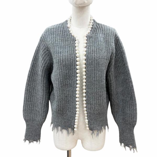 極美品◇MADISONBLUE マディソンブルー 22AW ウール100％ PEARL DAMAGE