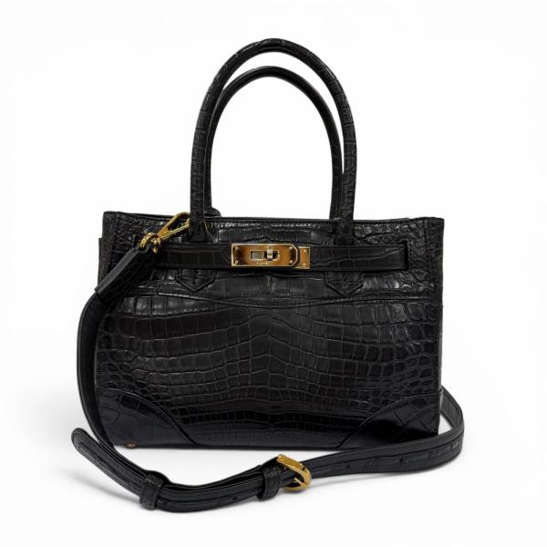 美品☆LEATHER JEWELS レザージュエルズ クロコダイル JRAタグ付 2WAY 