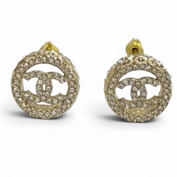 ！美品・希少！　CHANEL シャネル　ピアス　片耳　ゴールド　パール CHANEL（シャネル） 美品☆CHANEL B22S AB8304 ラインストーン ココ